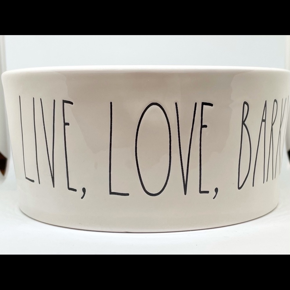 New Rae Dunn Live, Love, Bark! Dog Pet Bowl
